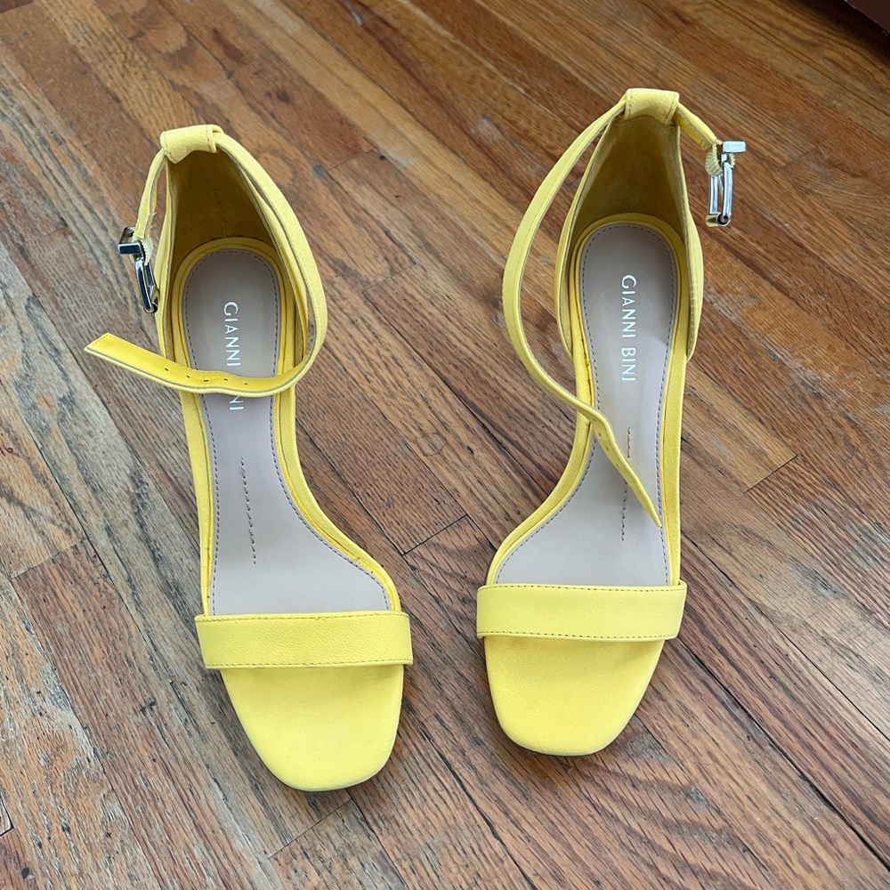 Gianni Bini Yellow Stiletto Heels